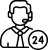 Secure and reliable IT support icon