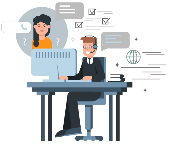 White label help desk icon showing dedicated IT agent supporting clients in Australia