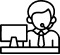 White label MSP help desk icon for outsourced 24/7 customer technical support