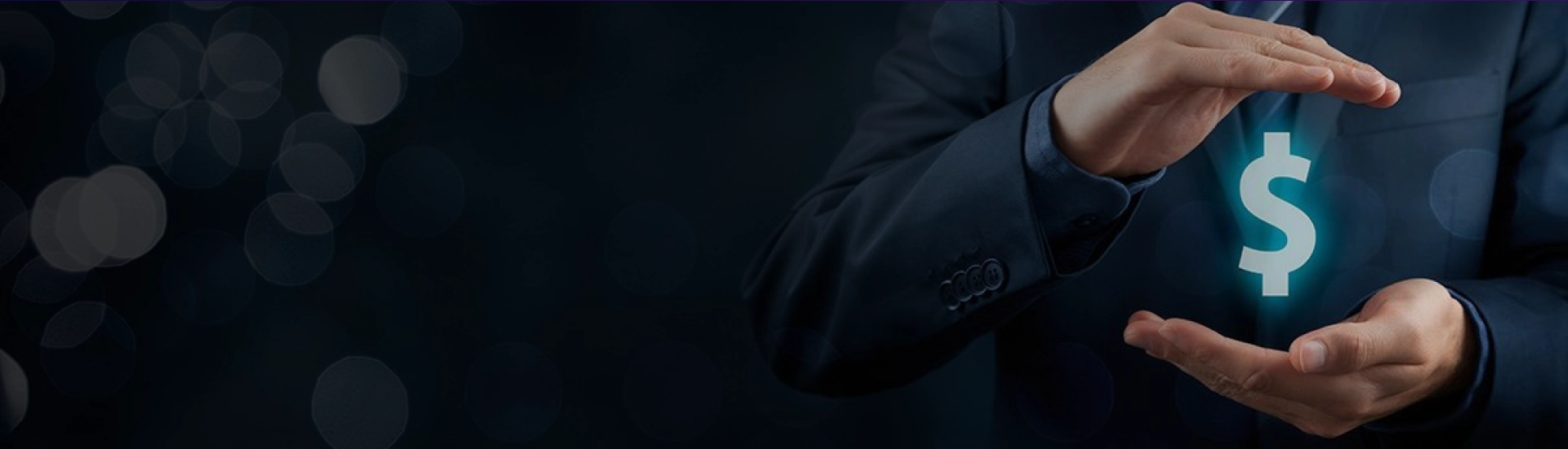 Hands holding a glowing dollar sign representing predictable managed IT services pricing models by Velan