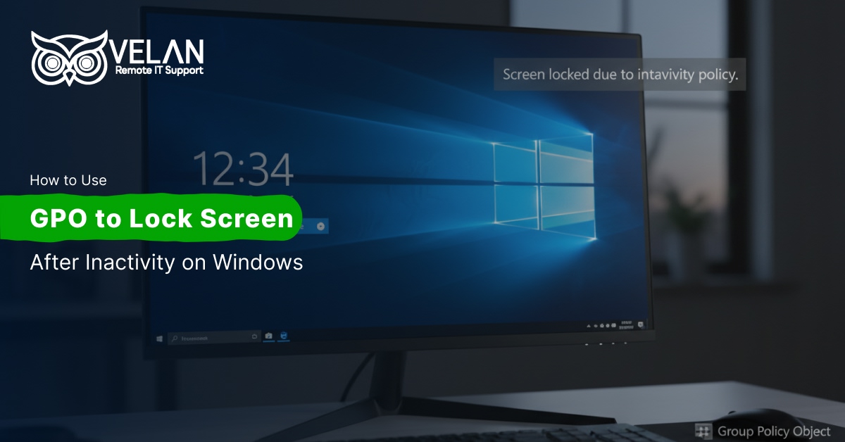 Enable to lock window screen using GPO